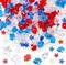 240 Pcs Mini Patriotic Acrylic 4th of July Red White Blue Acrylic Beads for Vase Filler Ice Rocks Star Crystals Gems Table Scatter Independence Day Party Wedding Crafts Decoration Display